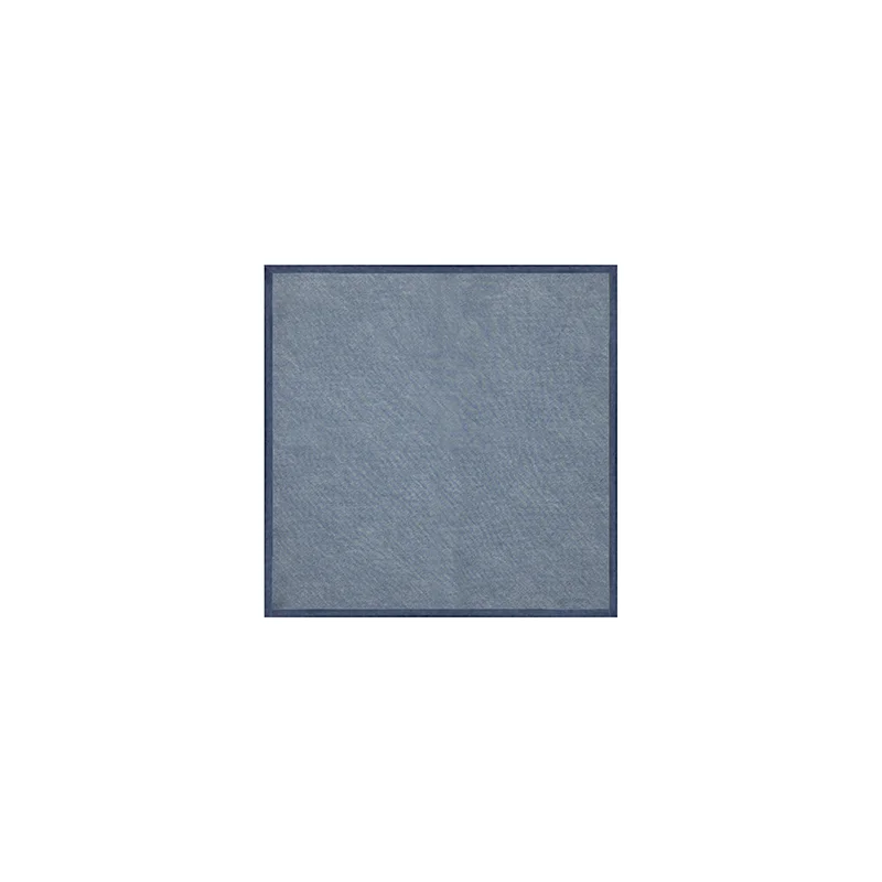 Pocket square CROATA Classic  Solid textured Blue  Silk 27%, Cotton 735  