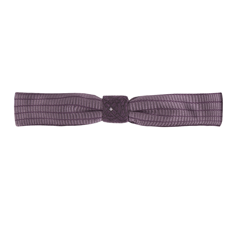 Bow tie CROATA Clasicum Thematic Pre-tied bow tie Braiding Lilac  Silk 100%  