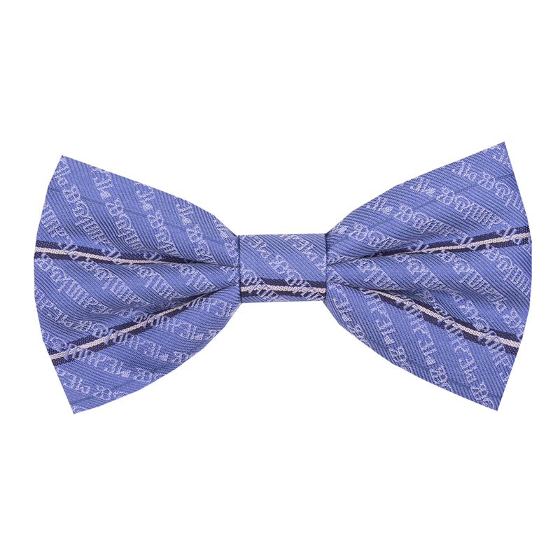 Bow tie CROATA Thematic  Glagolitic alphabet Light blue  Silk 100%  