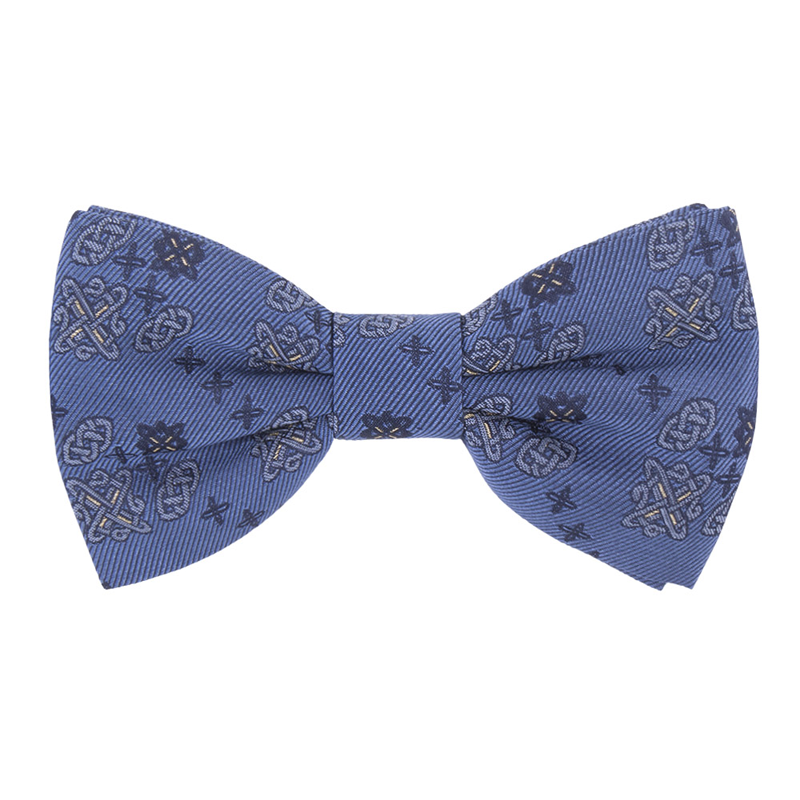 Bow tie CROATA AuHRum Thematic  Braiding Blue  Silk 89%, Metalized silk thread (gold) limited 11%  