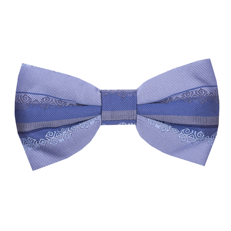 Bow tie CROATA Brijuni Thematic  Folk embroidery Blue  Silk 100%  