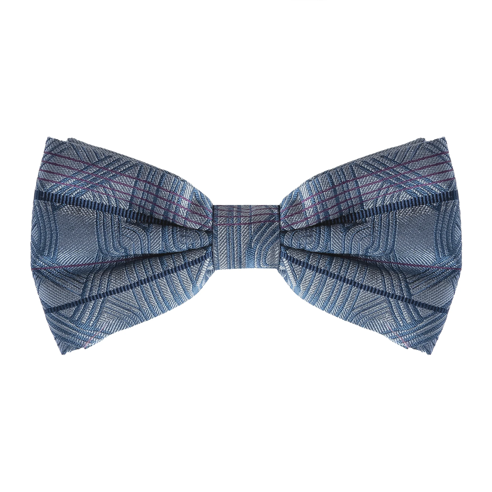 Bow tie CROATA Brijuni Thematic  Braiding Light blue  Silk 100%  