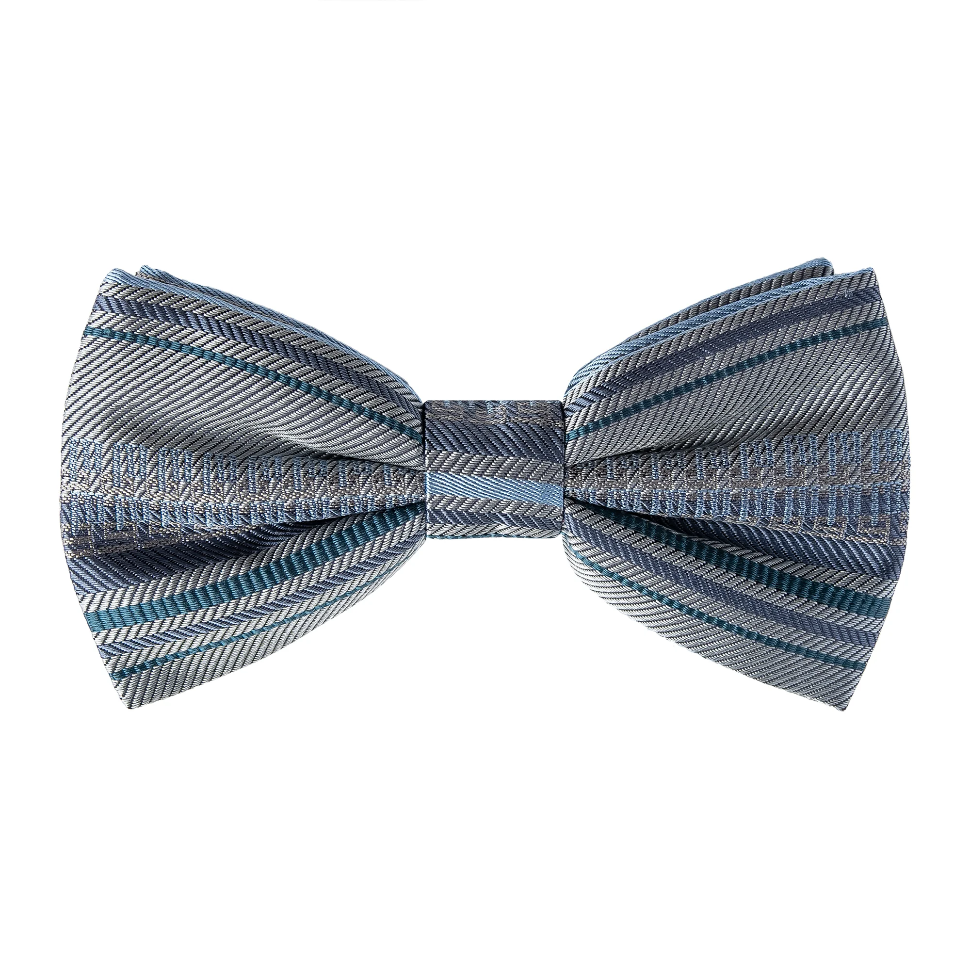 Bow tie CROATA Brijuni Thematic  Glagolitic alphabet Grey  Silk 100%  