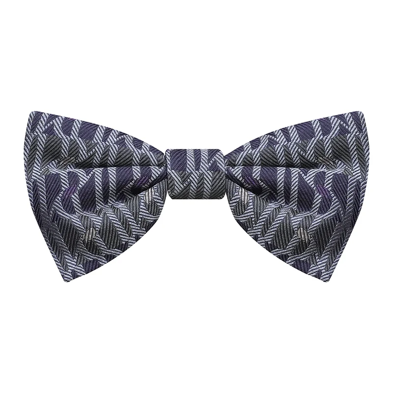 Bow tie CROATA Brijuni Thematic  Glagolitic alphabet Purple  Silk 100%  