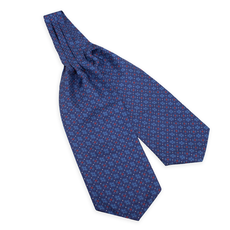 Ascot CROATA Thematic Thematic Glagolitic alphabet Blue  Silk 100%  