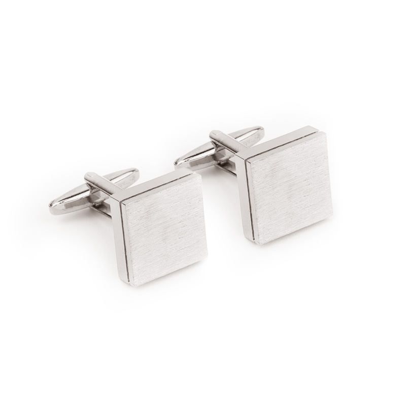 Cufflinks CROATA  Classic  Silver  Base metal coated with non-noble metal  