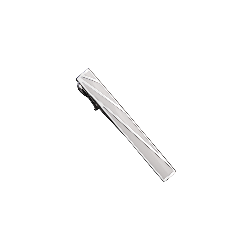 Tie pin CROATA Classic   Silver  Base metal coated with non-noble metal  