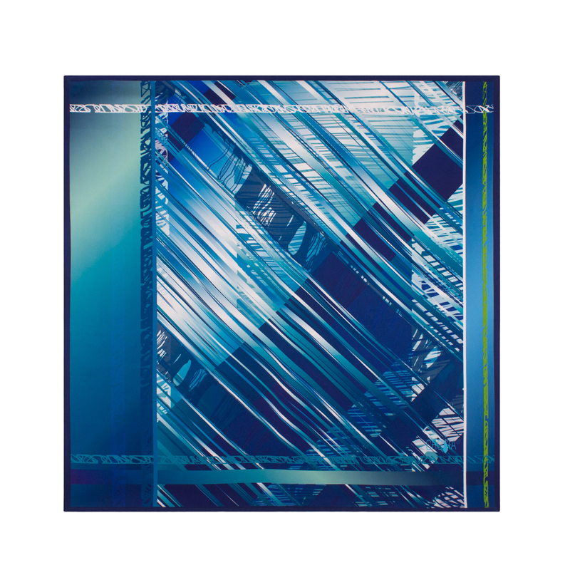 Small scarf CROATA Classic Scarf, classic Other Blue  Silk 100%  