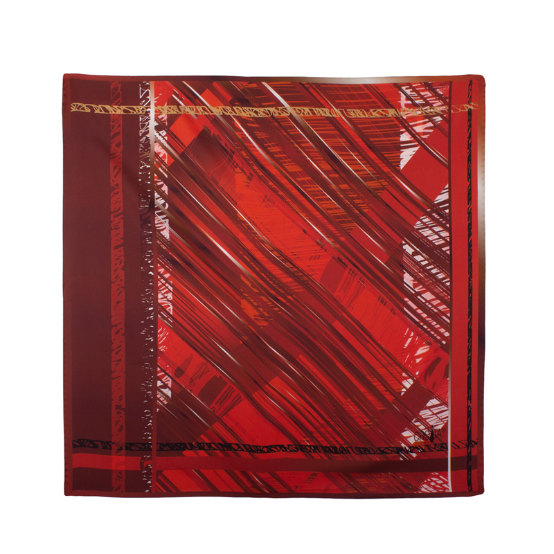 Small scarf CROATA Classic Scarf, classic Other Red  Silk 100%  