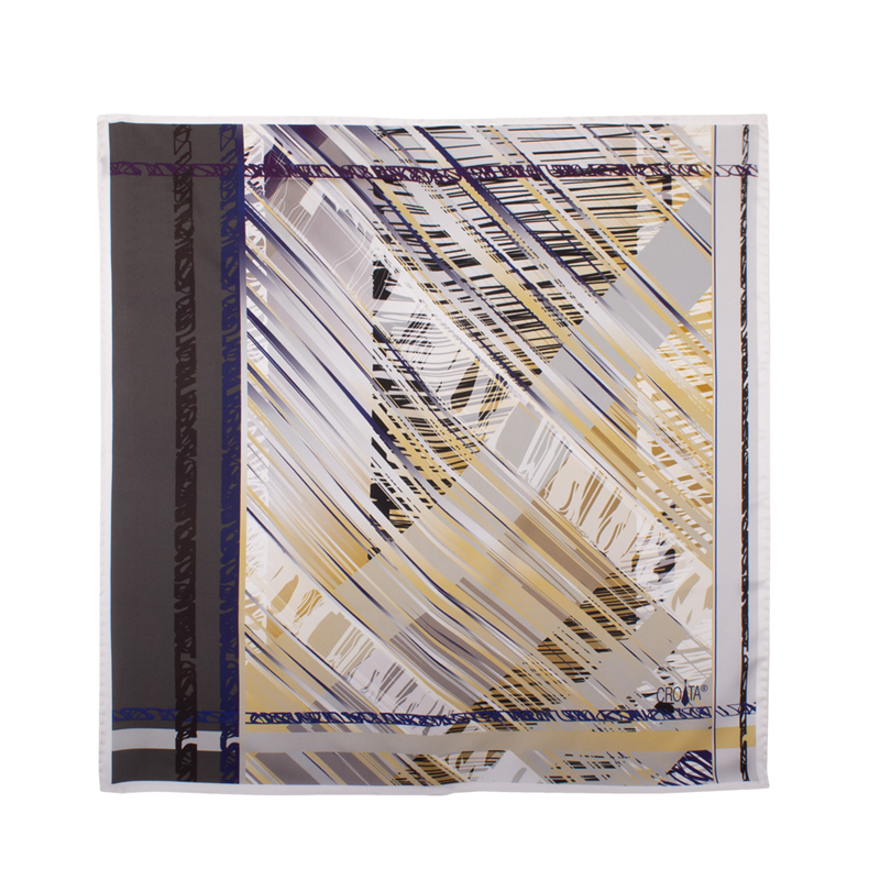 Small scarf CROATA Classic Scarf, classic Other Grey  Silk 100%  