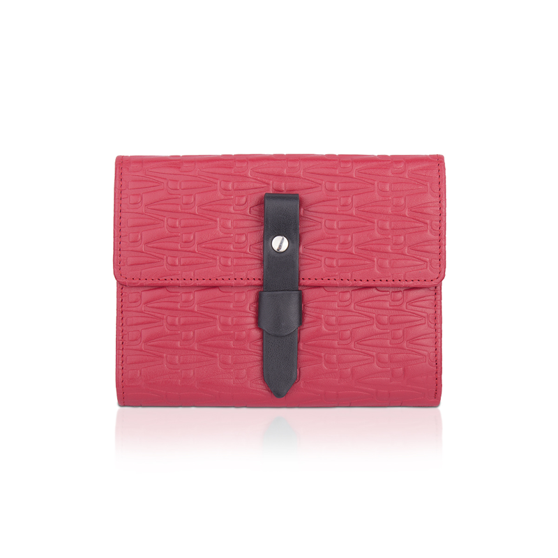 Wallet CROATA Thematic Thematic Glagolitic alphabet Red  Leather 100%  