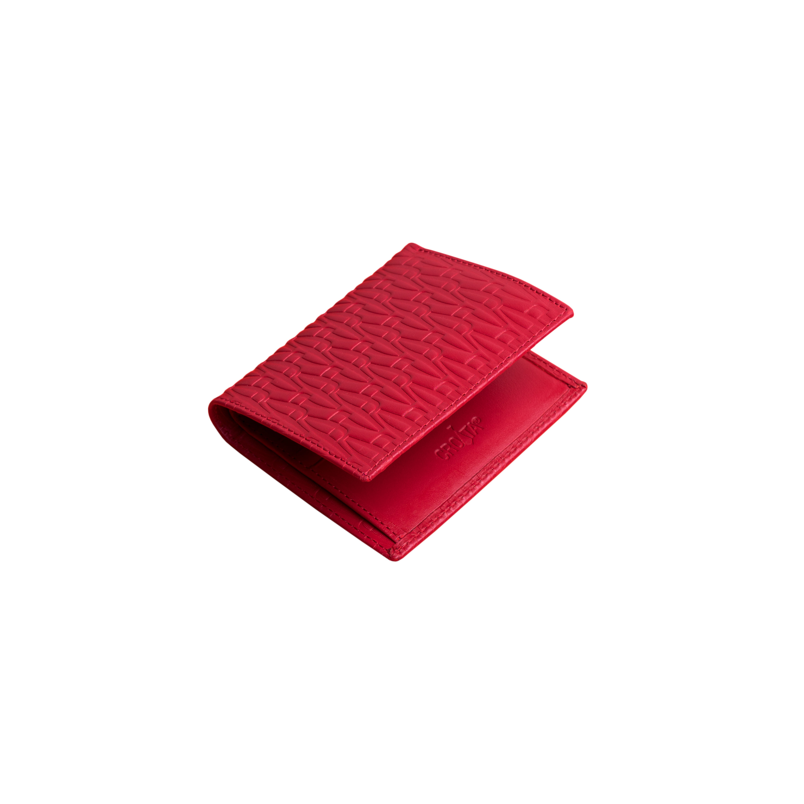 Wallet CROATA Thematic Thematic Glagolitic alphabet Red  Leather 100%  