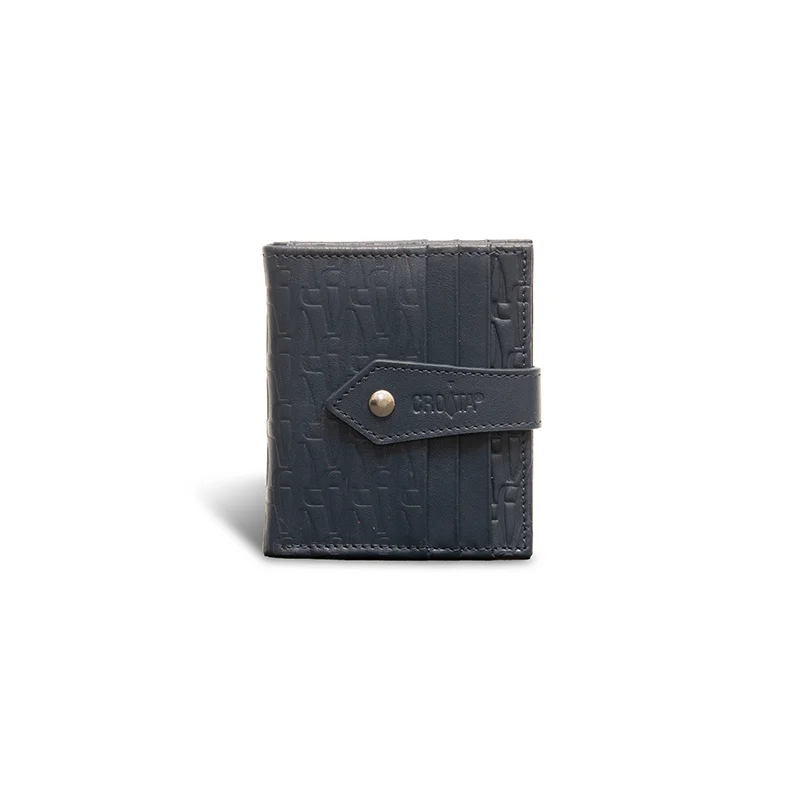 Wallet CROATA CROATA Thematic  Glagolitic alphabet Dark blue  Leather 100%  