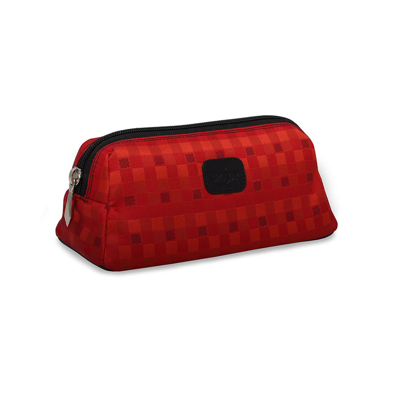 Cosmetic bag CROATA Thematic Thematic Braiding Red  Leather 100%  