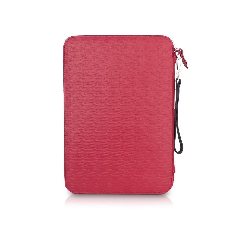 Etui for tablet CROATA Thematic Thematic Glagolitic alphabet Red  Leather 100%  