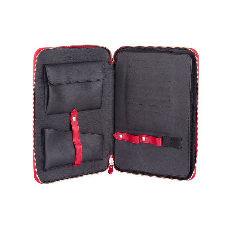 Etui for tablet CROATA Thematic Thematic Glagolitic alphabet Red  Leather 100%  