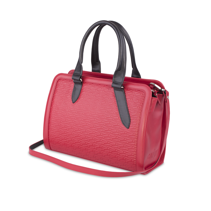 Bag CROATA CROATA Thematic  Glagolitic alphabet Red  Leather 100%  