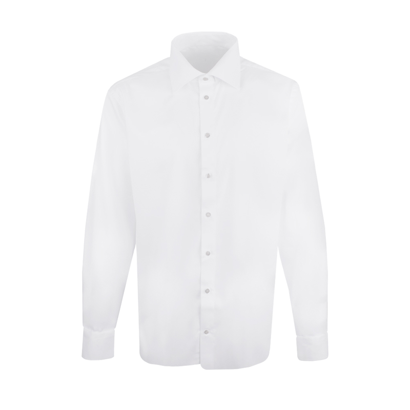 Dress shirt CROATA Elementum Classic Regular Solid White  Cotton 100%  Long sleeve