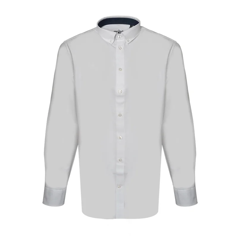 Dress shirt CROATA Trend Classic Regular Solid White  Cotton 100%  Long sleeve
