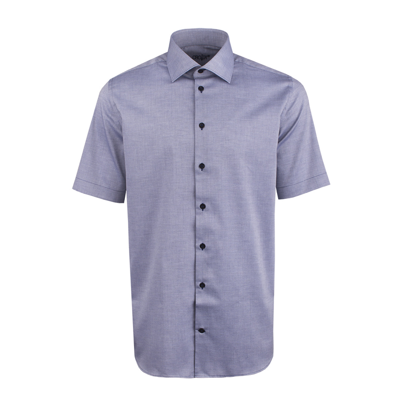 Dress shirt CROATA Trend Classic Regular Other Grey  Cotton 100%  Short sleeve