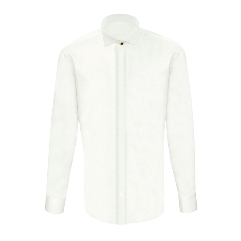 Dress shirt CROATA Festum Classic Tailored Solid Champagne  Cotton 100%  Long sleeve