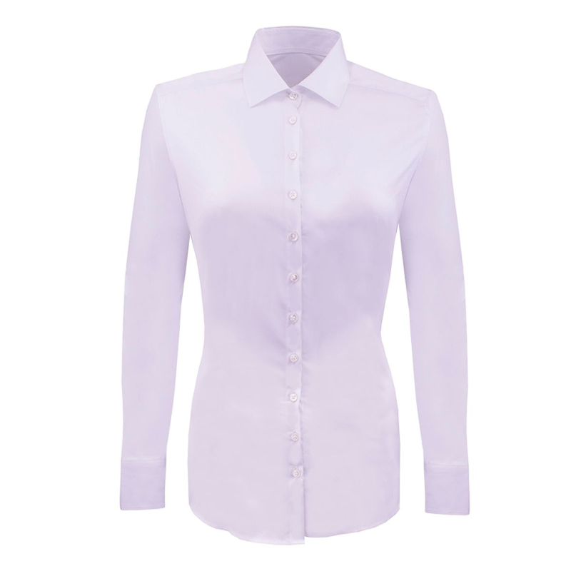 Dress shirt CROATA Fem Classic Tailored Regimental Lilac  Cotton 80%, Polyamide 16%, Elastine 4%  Long sleeve